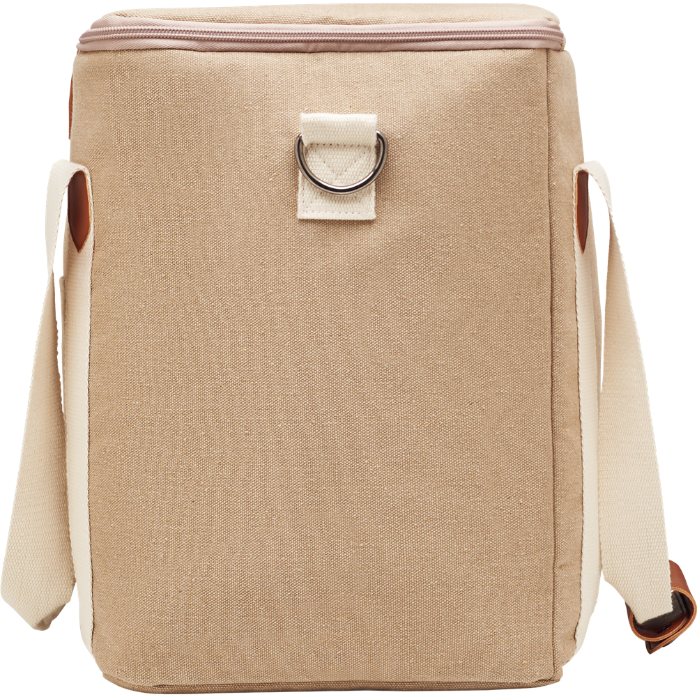 Large Cooler Bag in Canvas_BEIGE_DETAILEDIMAGE_front_2