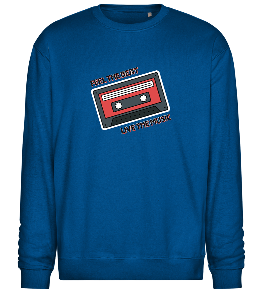 Live the Music Design - Comfort Essential Unisex Sweater_ROYAL_front