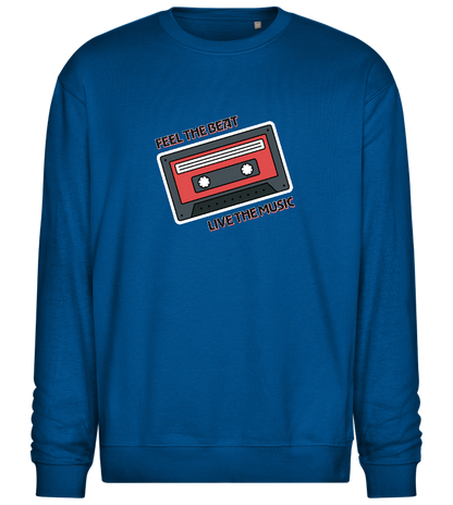 Live the Music Design - Comfort Essential Unisex Sweater_ROYAL_front