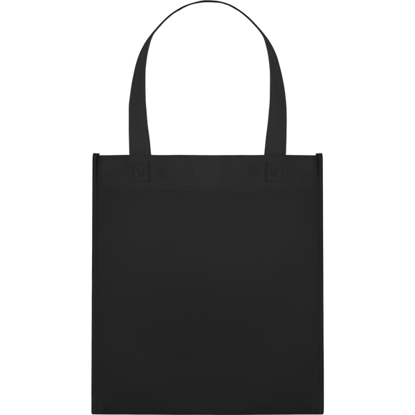 Heat-Sealed Nonwoven Shopping Bag_BLACK_front