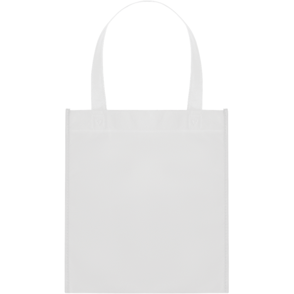 Heat-Sealed Nonwoven Shopping Bag_WHITE_front