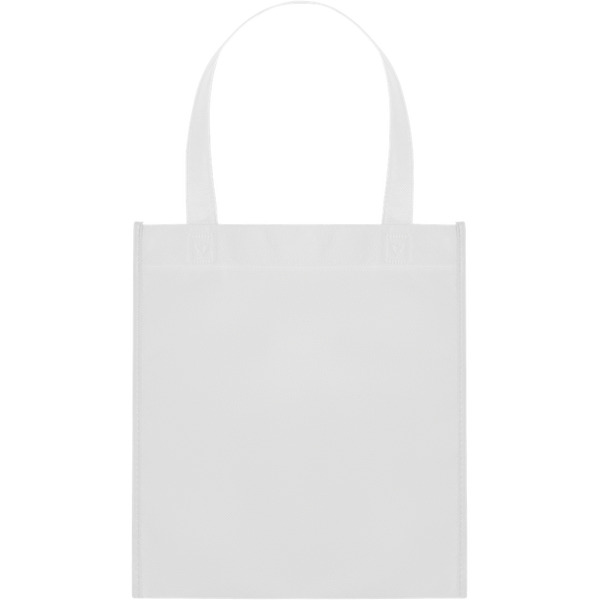 Heat-Sealed Nonwoven Shopping Bag_WHITE_front