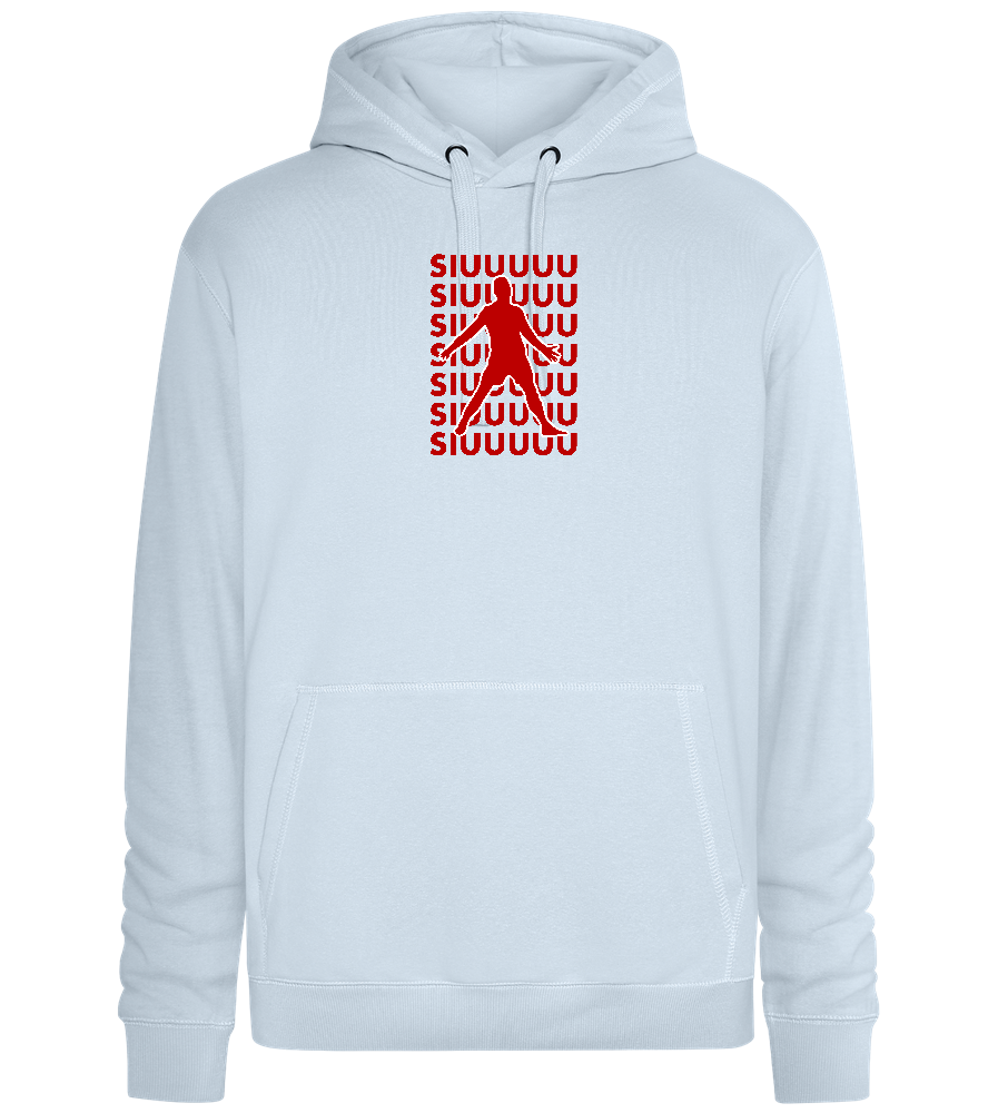 Soccer Celebration Design - Premium unisex hoodie_CREAMY BLUE_front