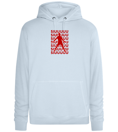 Soccer Celebration Design - Premium unisex hoodie_CREAMY BLUE_front