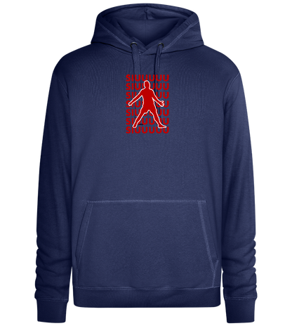 Soccer Celebration Design - Premium unisex hoodie_DENIM CHINA_front