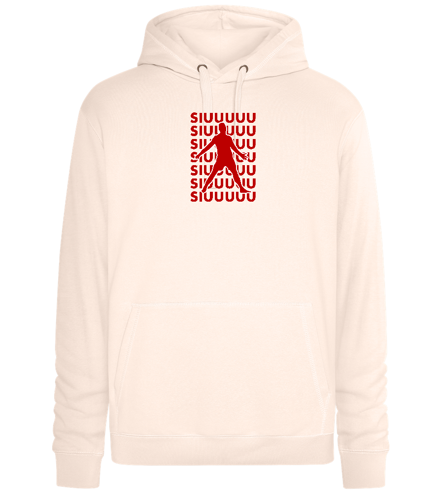 Soccer Celebration Design - Premium unisex hoodie_LIGHT PEACH ROSE_front