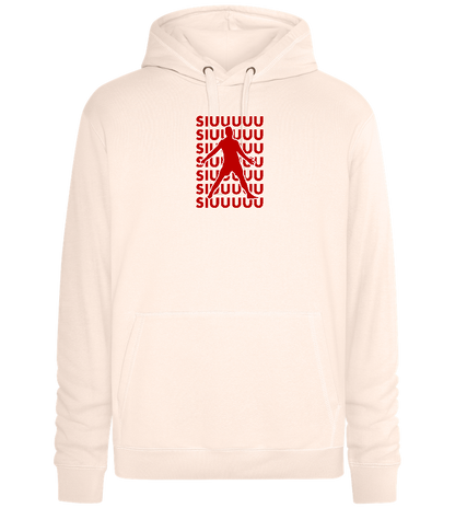 Soccer Celebration Design - Premium unisex hoodie_LIGHT PEACH ROSE_front