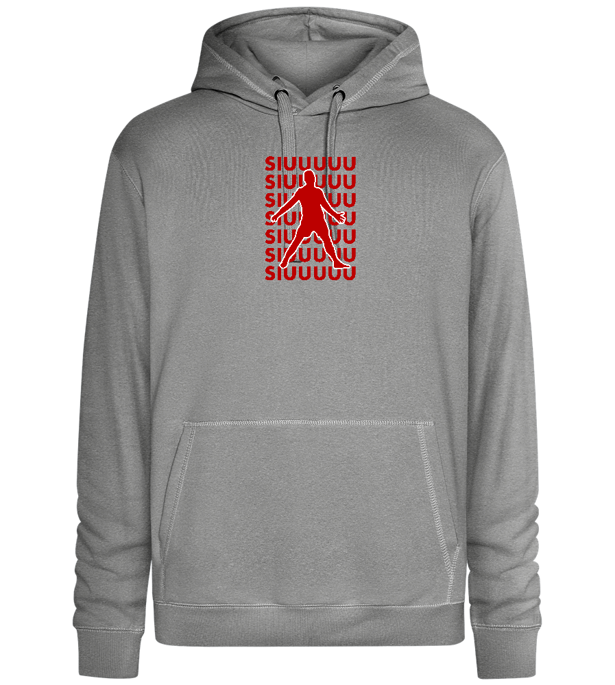 Soccer Celebration Design - Premium unisex hoodie_ORION GREY II_front