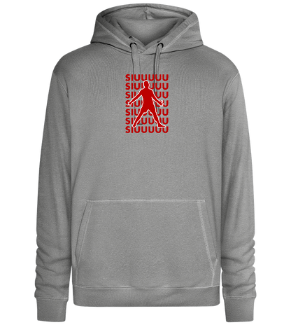 Soccer Celebration Design - Premium unisex hoodie_ORION GREY II_front