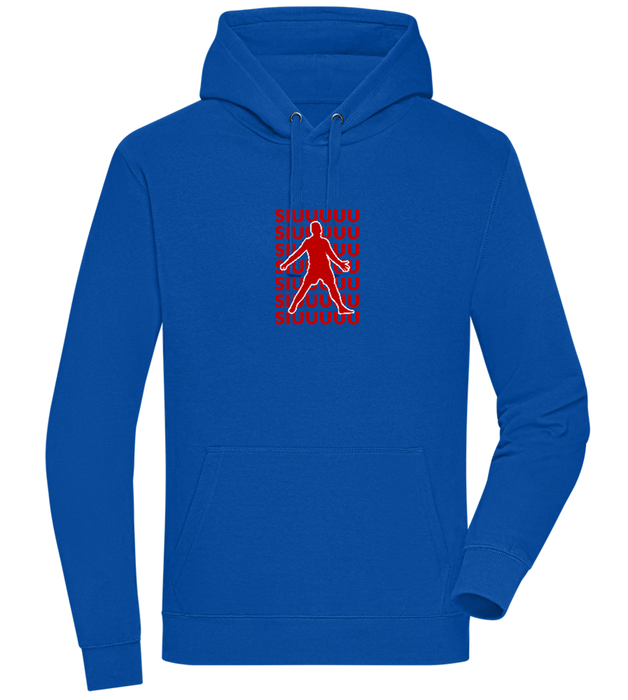 Soccer Celebration Design - Premium unisex hoodie_ROYAL_front