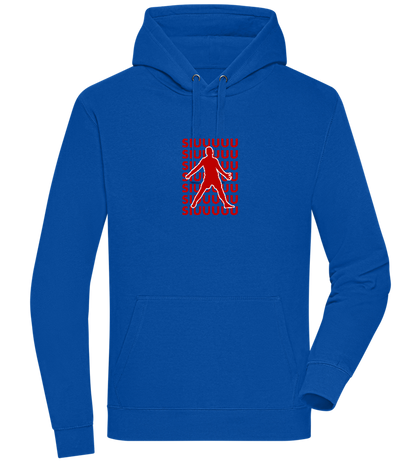 Soccer Celebration Design - Premium unisex hoodie_ROYAL_front