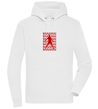 Soccer Celebration Design - Premium unisex hoodie_WHITE_front