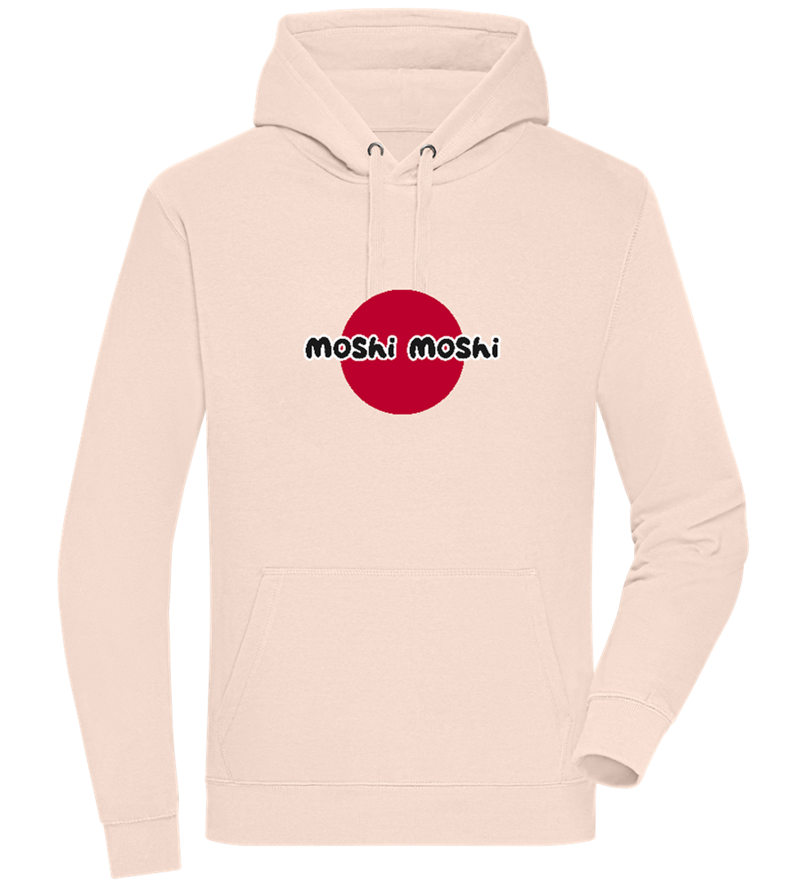 Moshi Moshi Design - Premium unisex hoodie_LIGHT PEACH ROSE_front