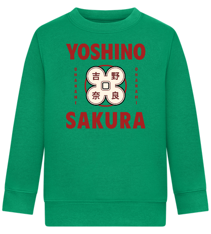 Yoshino Sakura Design - Comfort Kids Sweater_MEADOW GREEN_front