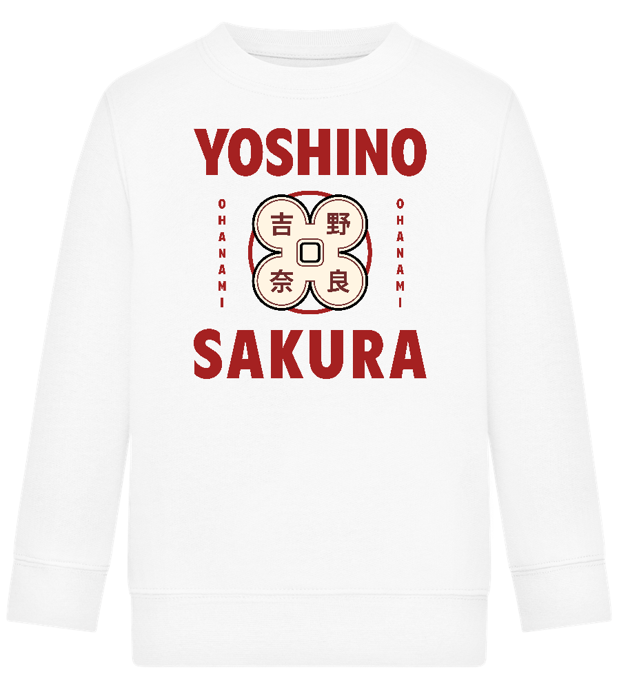 Yoshino Sakura Design - Comfort Kids Sweater_WHITE_front