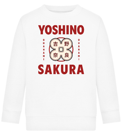 Yoshino Sakura Design - Comfort Kids Sweater_WHITE_front