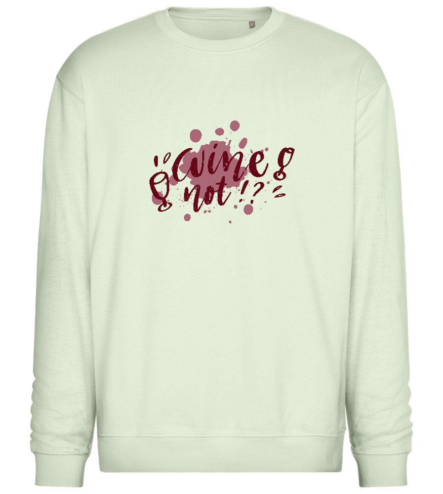 Wine Not Design - Comfort Essential Unisex Sweater_CREAMY GREEN_front