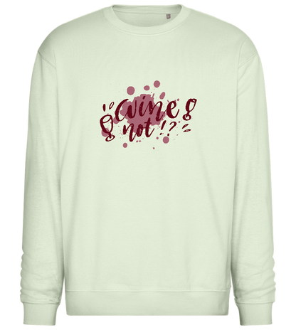 Wine Not Design - Comfort Essential Unisex Sweater_CREAMY GREEN_front