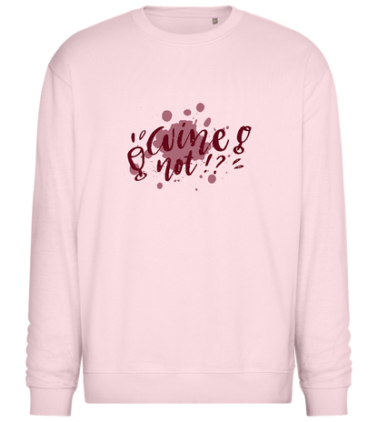 Wine Not Design - Comfort Essential Unisex Sweater_LIGHT PEACH ROSE_front