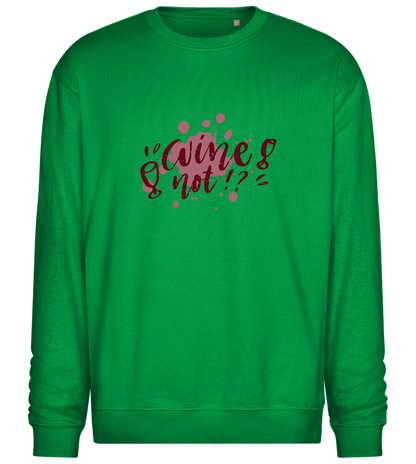 Wine Not Design - Comfort Essential Unisex Sweater_MEADOW GREEN_front