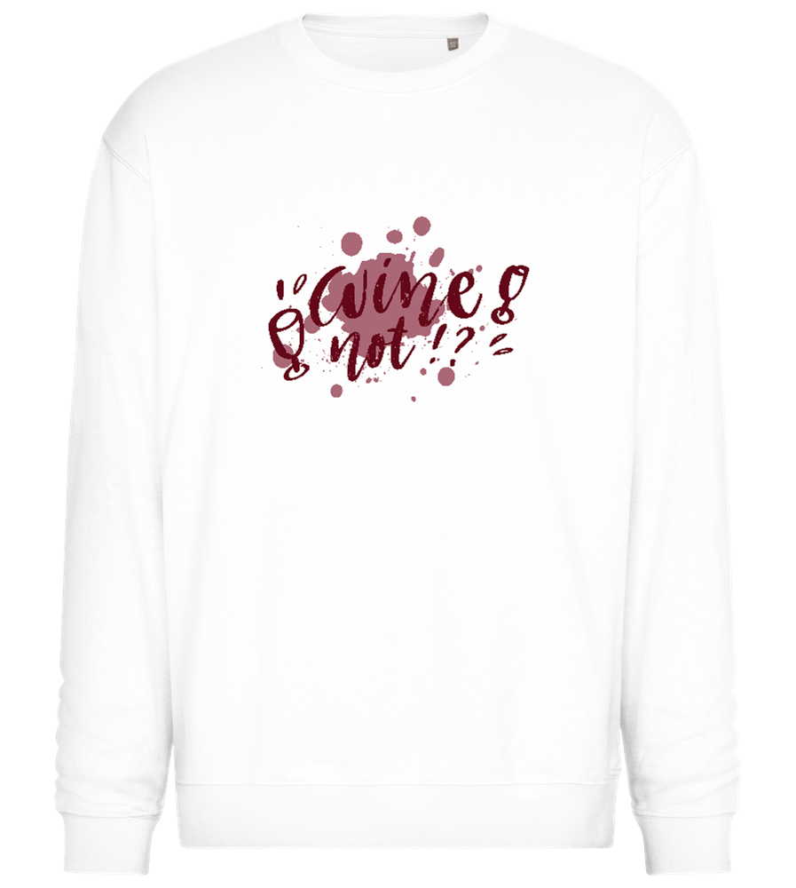 Wine Not Design - Comfort Essential Unisex Sweater_WHITE_front