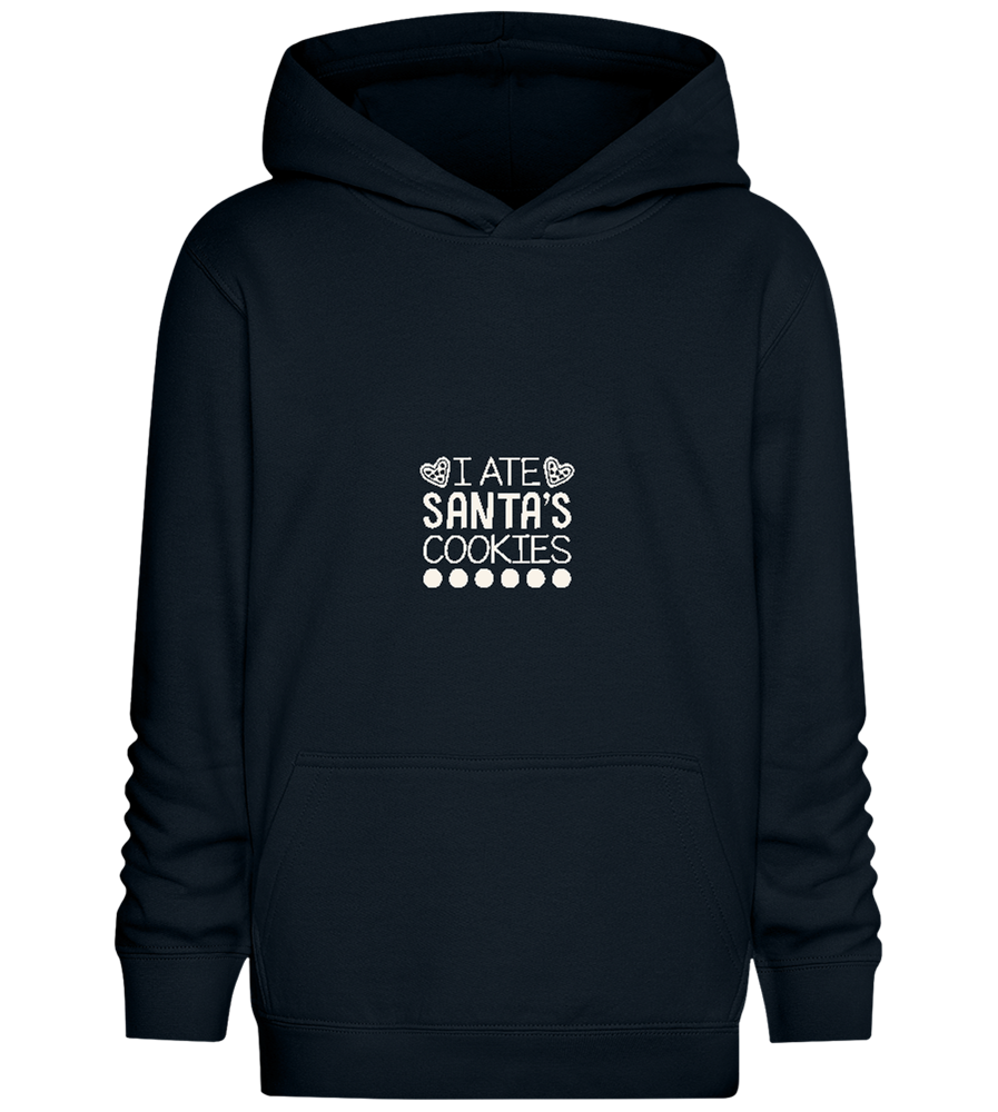 Santa's Cookies Design - Comfort Kids Hoodie_BLACK_front