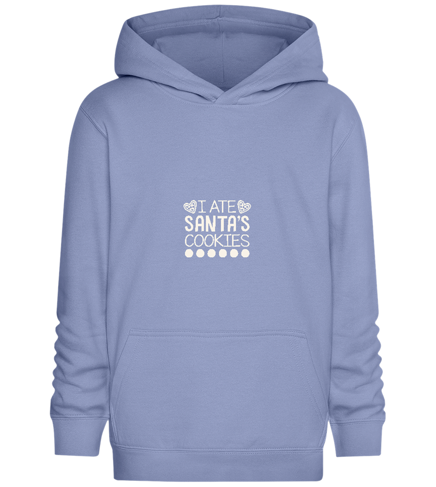 Santa's Cookies Design - Comfort Kids Hoodie_BLUE_front