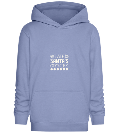 Santa's Cookies Design - Comfort Kids Hoodie_BLUE_front