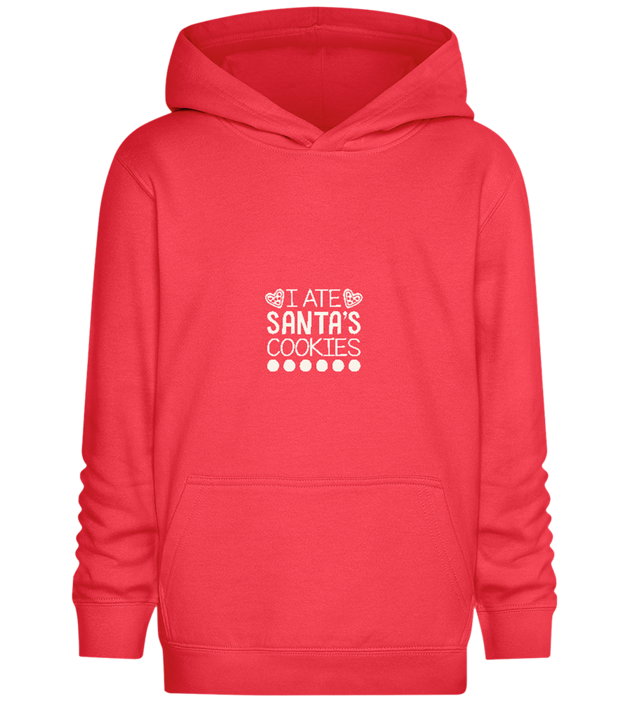 Santa's Cookies Design - Comfort Kids Hoodie_BRIGHT RED_front