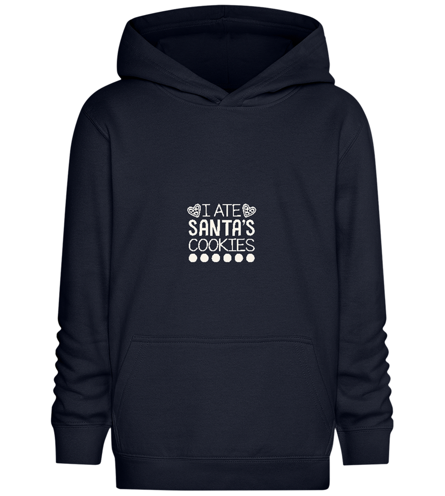 Santa's Cookies Design - Comfort Kids Hoodie_FRENCH NAVY_front