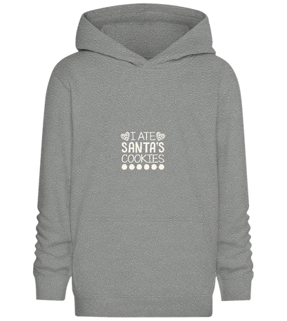 Santa's Cookies Design - Comfort Kids Hoodie_ORION GREY II_front