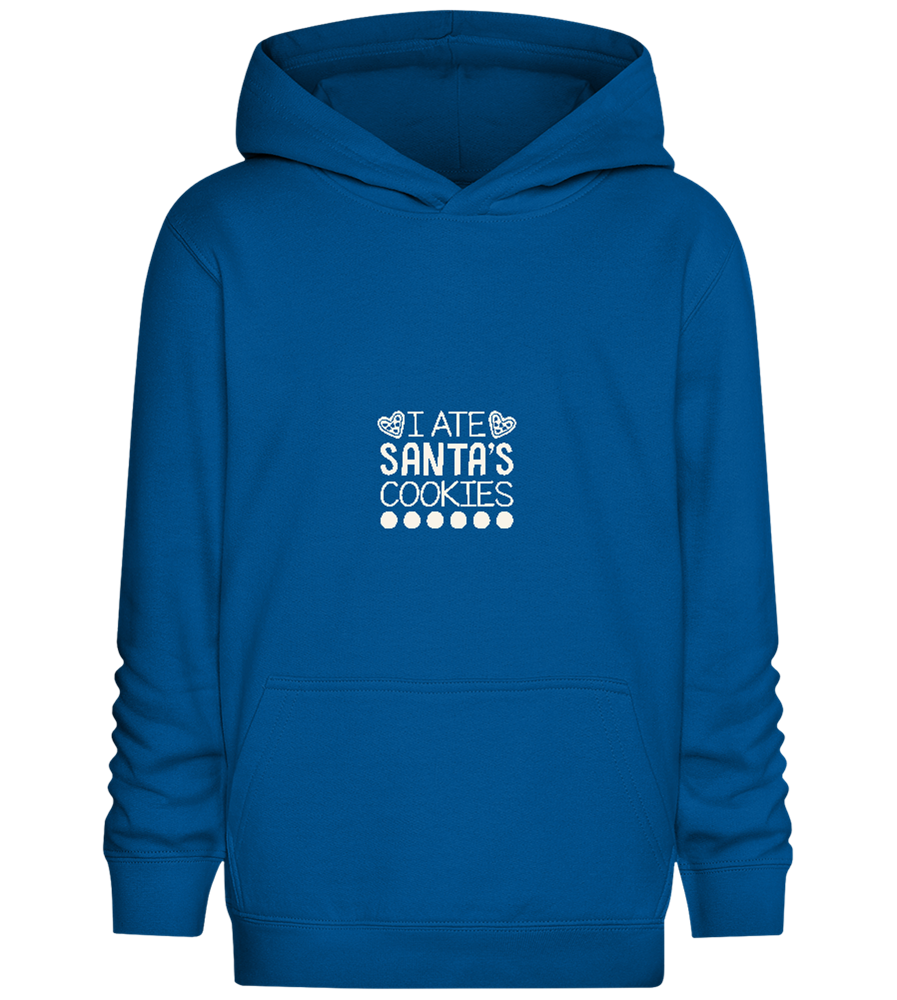 Santa's Cookies Design - Comfort Kids Hoodie_ROYAL_front