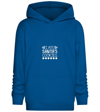 Santa's Cookies Design - Comfort Kids Hoodie_ROYAL_front