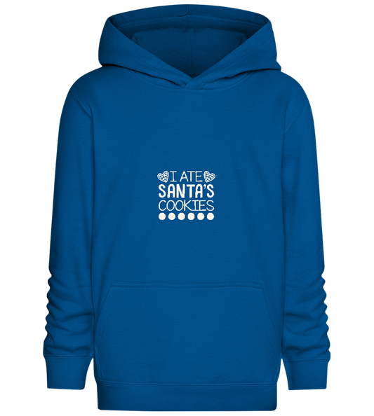 Santa's Cookies Design - Comfort Kids Hoodie_ROYAL_front