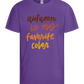 My Favorite Color is Autumn Design - Basic kids t-shirt_DARK PURPLE_front