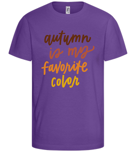 My Favorite Color is Autumn Design - Basic kids t-shirt