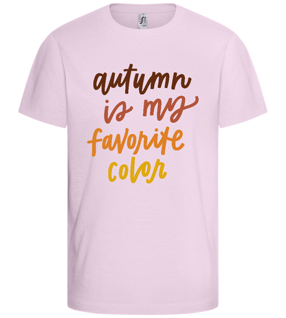 My Favorite Color is Autumn Design - Basic kids t-shirt_LIGHT PINK_front