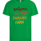 My Favorite Color is Autumn Design - Basic kids t-shirt_MEADOW GREEN_front