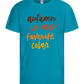 My Favorite Color is Autumn Design - Basic kids t-shirt_TURQUOISE_front