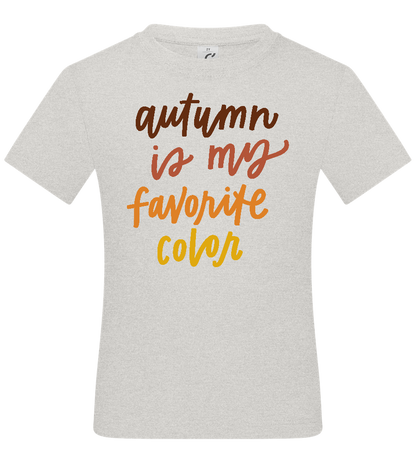 My Favorite Color is Autumn Design - Basic kids t-shirt_VIBRANT WHITE_front