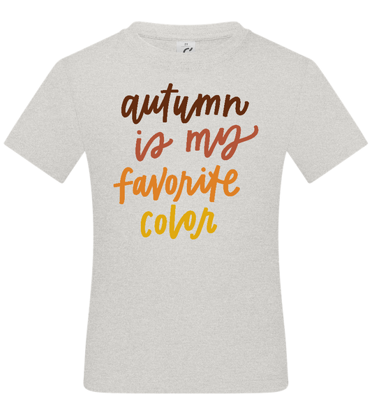 My Favorite Color is Autumn Design - Basic kids t-shirt_VIBRANT WHITE_front