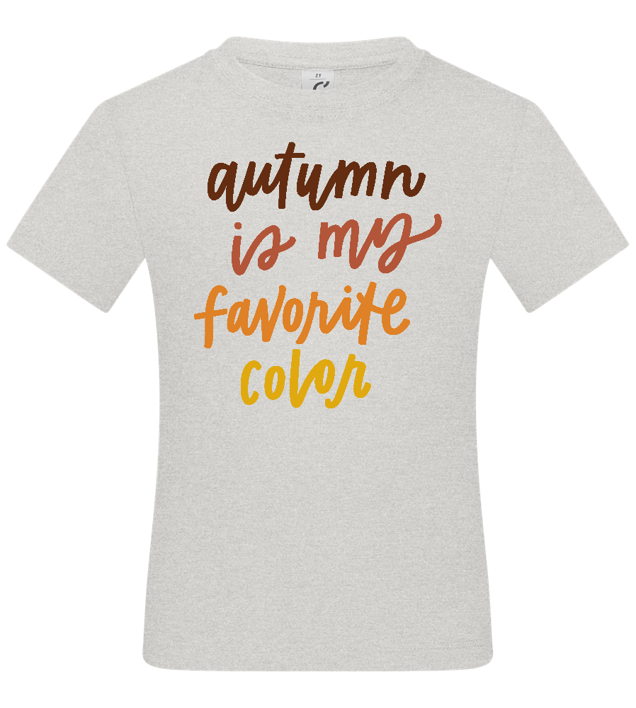 My Favorite Color is Autumn Design - Basic kids t-shirt_VIBRANT WHITE_front