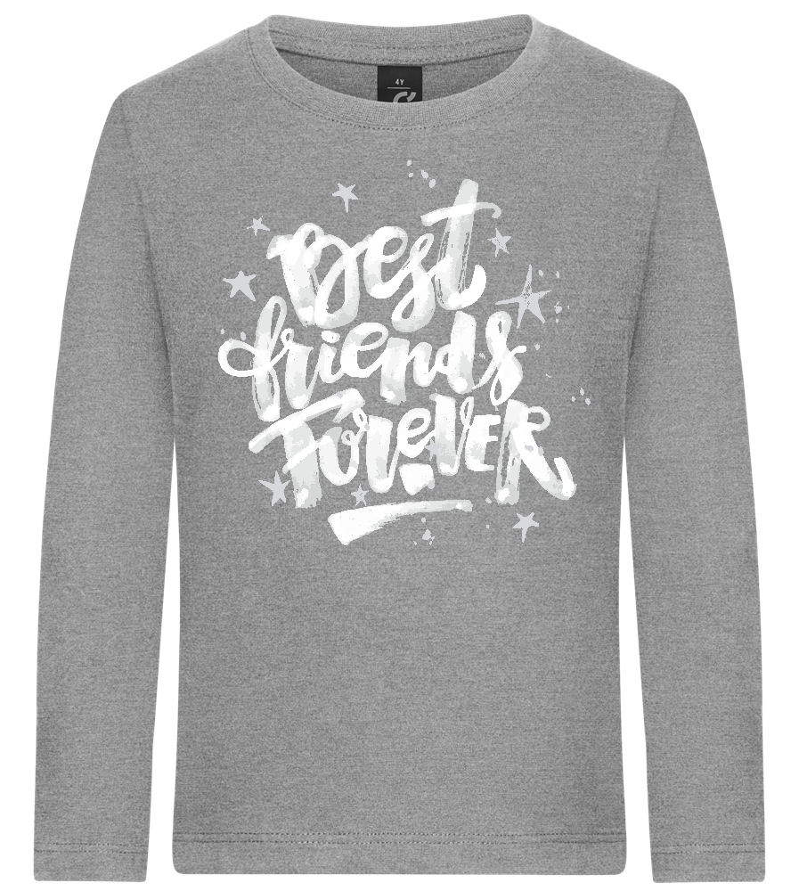 Graffiti BFF Design - Premium kids long sleeve t-shirt_ORION GREY_front