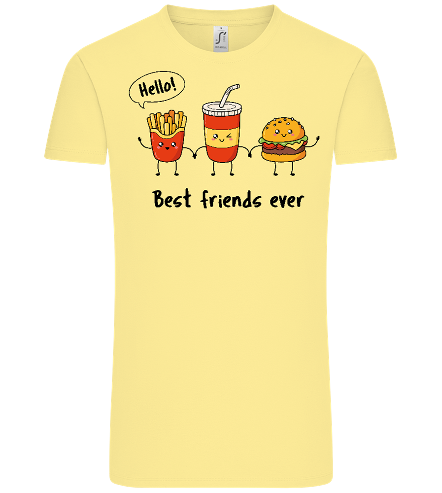 Best Friends Ever Design - Comfort Unisex T-Shirt_AMARELO CLARO_front