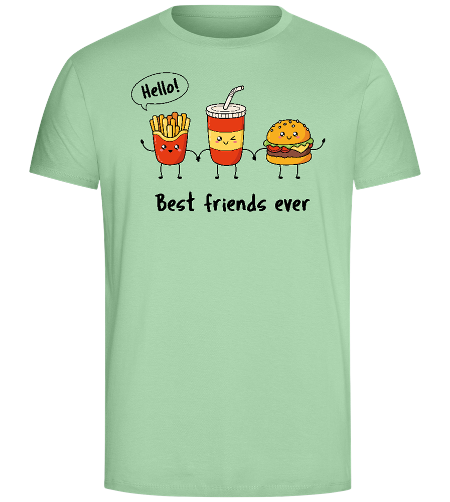 Best Friends Ever Design - Comfort Unisex T-Shirt_ICE GREEN_front