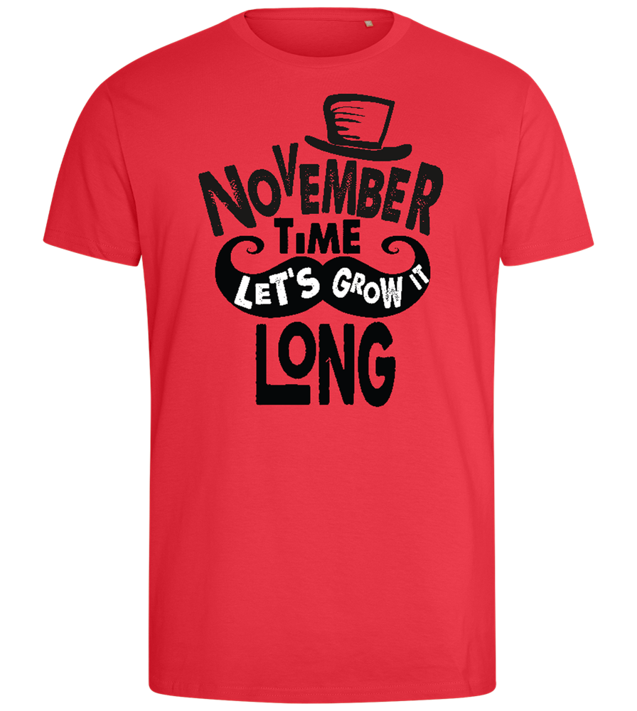 November Growth Design - Comfort men's fitted t-shirt_BRIGHT RED_front