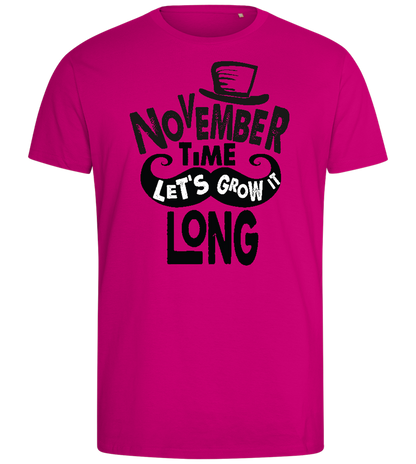 November Growth Design - Comfort men's fitted t-shirt_FUCHSIA_front