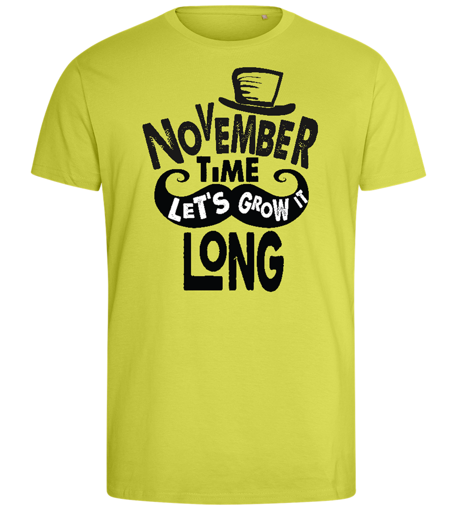 November Growth Design - Comfort men's fitted t-shirt_GREEN APPLE_front