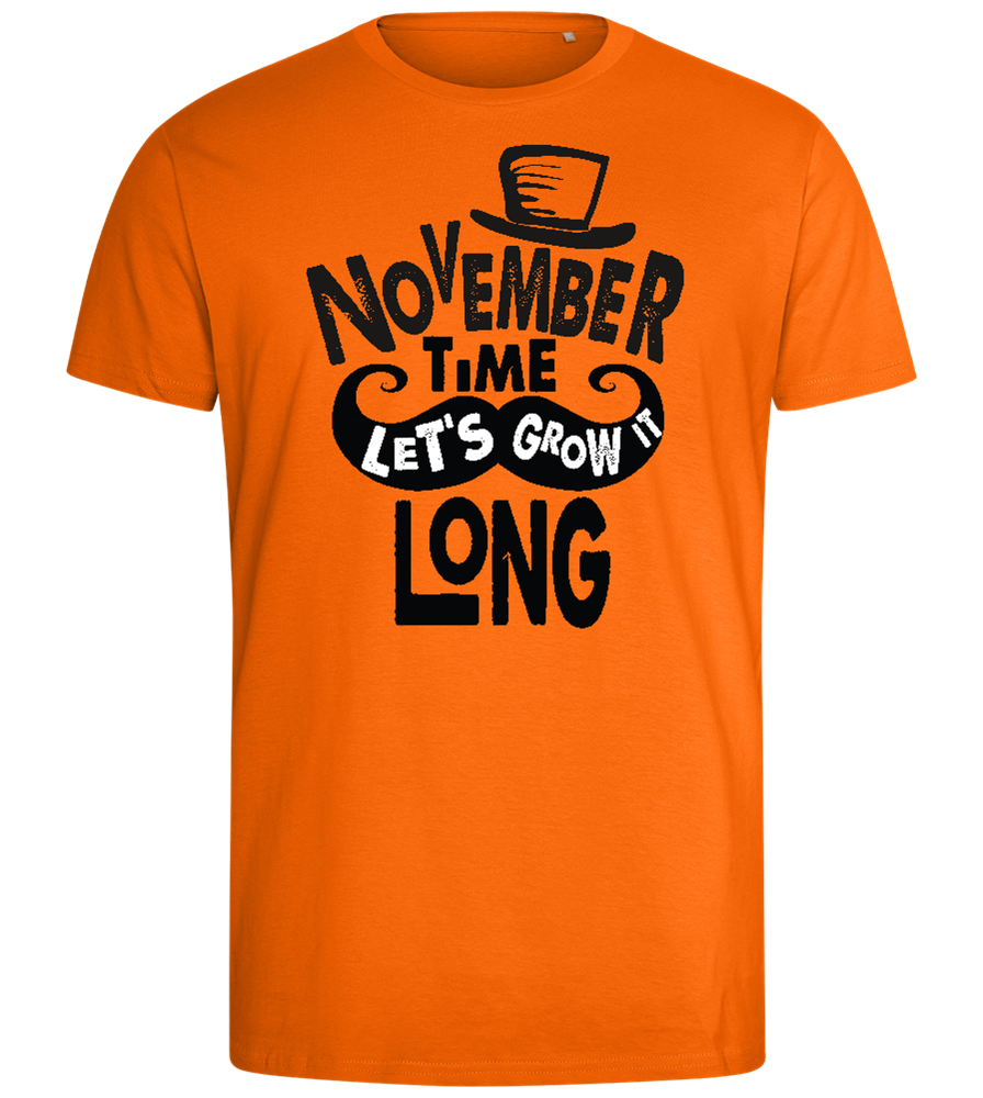 November Growth Design - Comfort men's fitted t-shirt_ORANGE_front