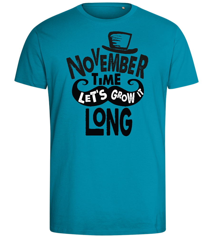 November Growth Design - Comfort men's fitted t-shirt_TURQUOISE_front